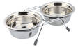 Ruokabaari 2x900ml Eat On Feet Trixie - Koiran metallikupit ja telineet - 039824 - 1