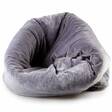 Peti Snug L 75x82cm tummanharmaa-vaaleanharmaa 3coty - Kissan pesä-, iglu- ja riippupedit - 039444 - 1