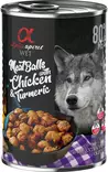 Dog Meatballs with chicken & turmeric 400g alphaspirit - Koiran säilykkeet aikuisille koirille - 054444 - 1