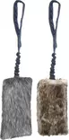 Karvapatukka Fauxtra Chaser joustokahvalla värimix 12x55cm Flamingo - Koiran pehmolelut - 055504 - 1