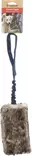 Karvapatukka Fauxtra Chaser joustokahvalla värimix 12x55cm Flamingo - Koiran pehmolelut - 055504 - 2