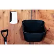 Kulmamalli ruokinta- / vesiastia 15L 29.5x39cm musta VPlast - Hevosen juoma-astiat ja -automaatit - 054504 - 2