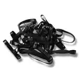Letityskuminauhat 22mm 1800kpl musta Hansbo Sport - Hevosen harjat, suat ja letitys - 050694 - 1