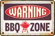 Metallikyltti "Warning BBQ Zone" 30x20cm Flamingo - Varoitus- ja huomiokyltit - 059314 - 1