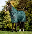 Sadeloimi Amigo Ripstop irrotettavalla kaulakappaleella 900D Plus 0g dynasty green/navy & silver Horseware - Hevosen toppaloimet ulkoiluun - 059384 - 1