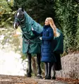 Sadeloimi Amigo Ripstop irrotettavalla kaulakappaleella 900D Plus 0g dynasty green/navy & silver Horseware - Hevosen toppaloimet ulkoiluun - 059384 - 5