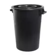 Säilytysastia 75L + kansi musta Willab - Kotieläinten ruokinta-astiat ja ämpärit - 011124 - 1