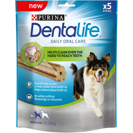 Dentalife Medium 12-25kg 5kpl 115g Purina - Koiran herkut ja makupalat - 001504 - 1