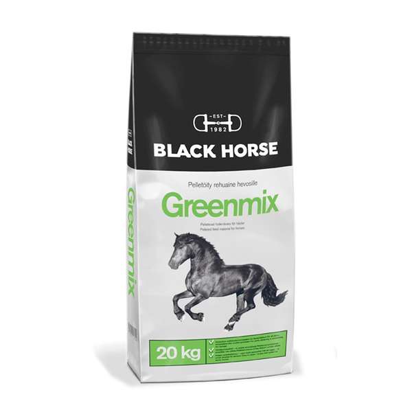 Greenmix 20kg heinäpelletti Black Horse - Viherpelletit ja -kuutiot - 008474 - 2