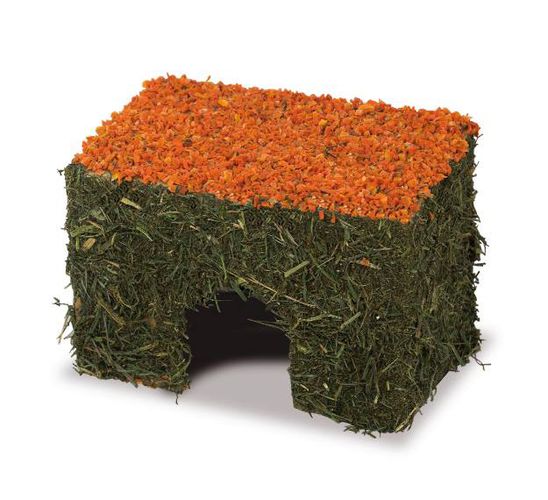 Heinätalo porkkanakatto S 15x9x10cm JR - Pieneläinten pesät ja pedit - 005844 - 1