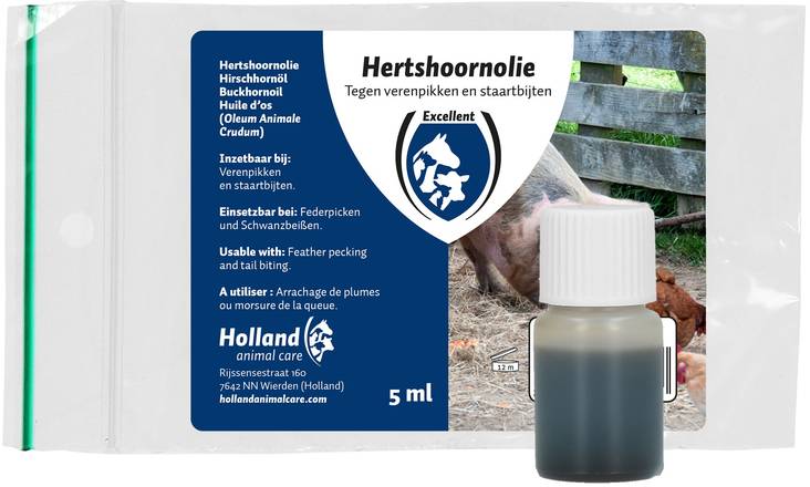 Hirvensarviöljy 5ml tiiviste Holland Animal Care - Kotieläinten haavahoito ja ensiapu - 024474 - 1