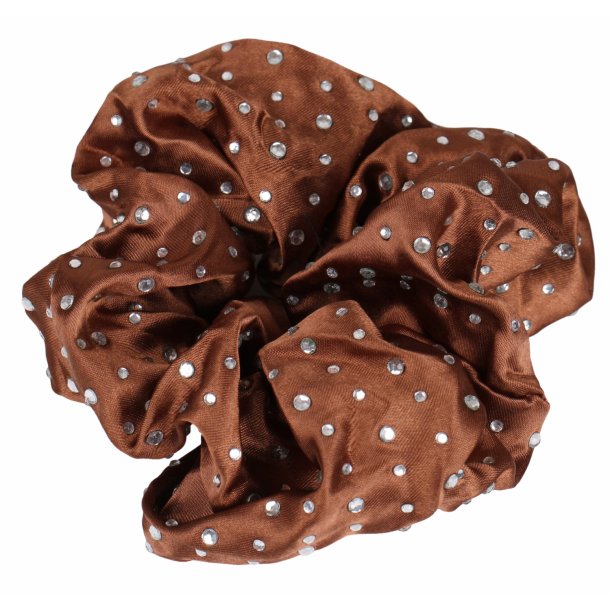 Hiusdonitsi satiinia strassit ruskea SD - Ratsastajan asusteet - 025314 - 1