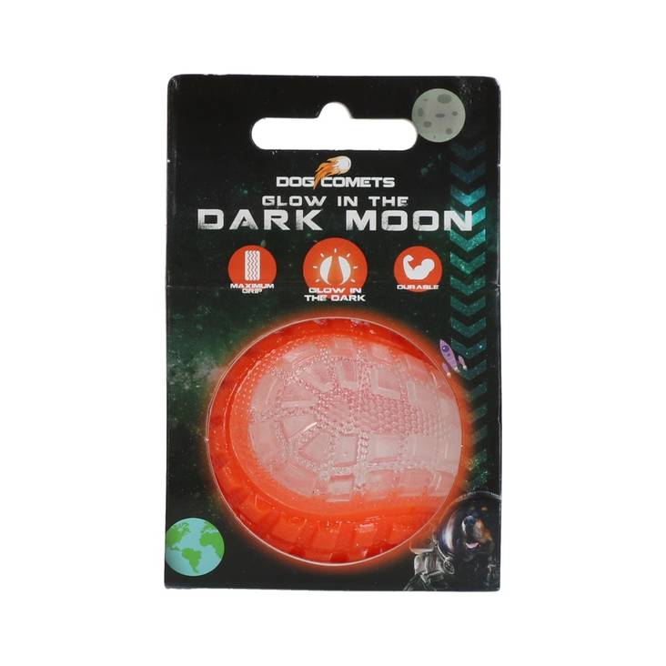 Hohtopallo Glow in The Dark Moon S 5cm Dog Comets - Koiran pallot ja heittolelut - 038934 - 1