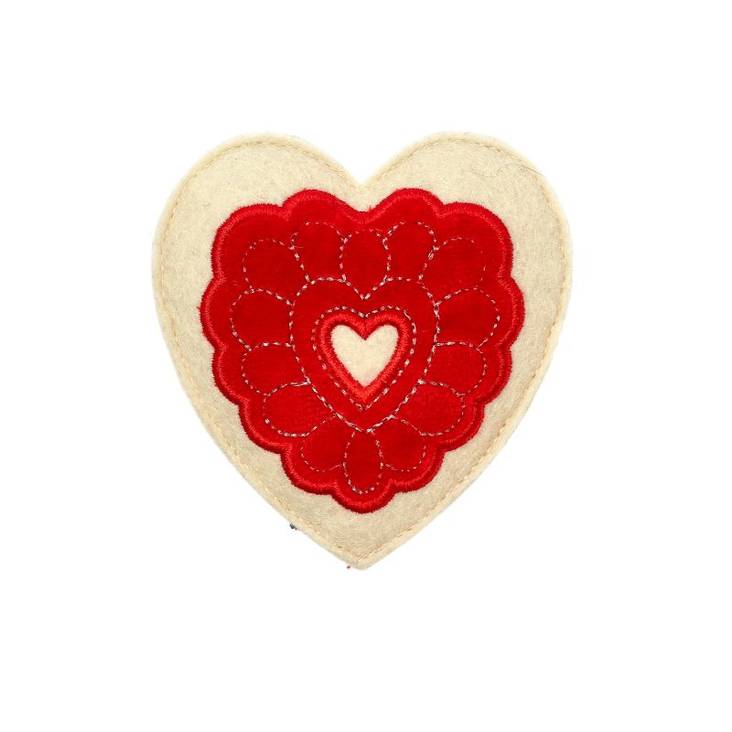 Huopasydän Valle 8cm pu/valk Dogman - Kissan pehmolelut - 038404 - 1