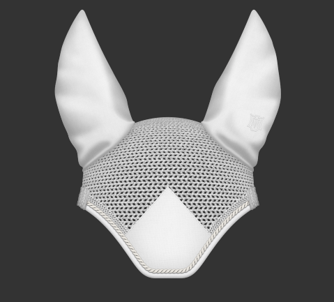 Huput topattu M valkoinen Mattes - Ratsuhevosen huput ja korvapallot - 034384 - 1