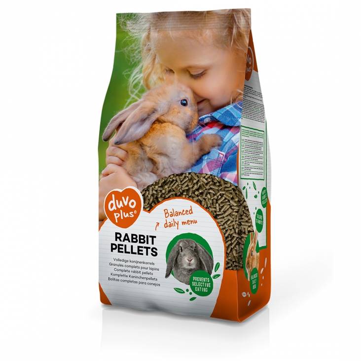 Kanin täysrehupelletti 5kg ja 20kg Duvo+ - Kanin ruoka - 022424 - 1