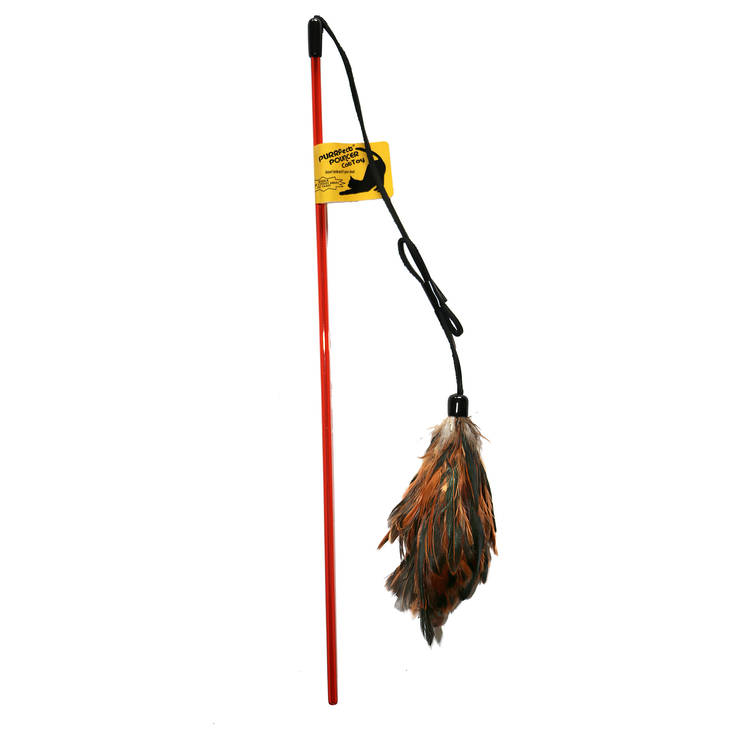 Kissanhuiska höyhenillä PURRfect Bouncer - Kissan huiskat ja onkilelut - 037534 - 1