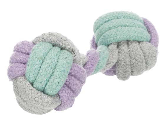 Köysipunos pallo 15cm Junior Trixie - Koiran köysilelut - 008064 - 1