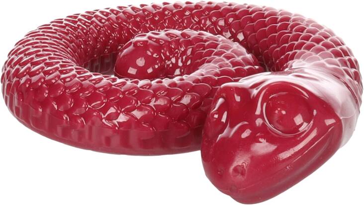 Aktivointikäärme Sneaky Snake TPR kerällä 17cm Flamingo - Koiran aktivointilelut - 039294 - 1