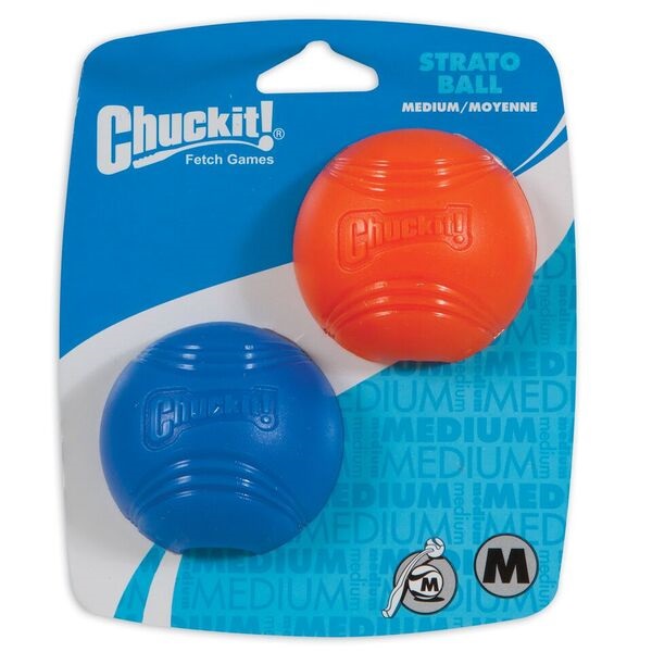 Kumipallo Strato Ball M 6cm 2kpl Chuckit - Koiran pallot ja heittolelut - 028904 - 1