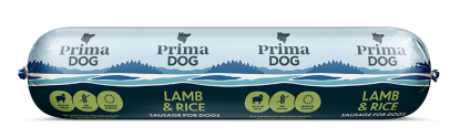 Lammas- riisi makkara 800g PrimaDog - Koiran säilykkeet aikuisille koirille - 022314 - 3