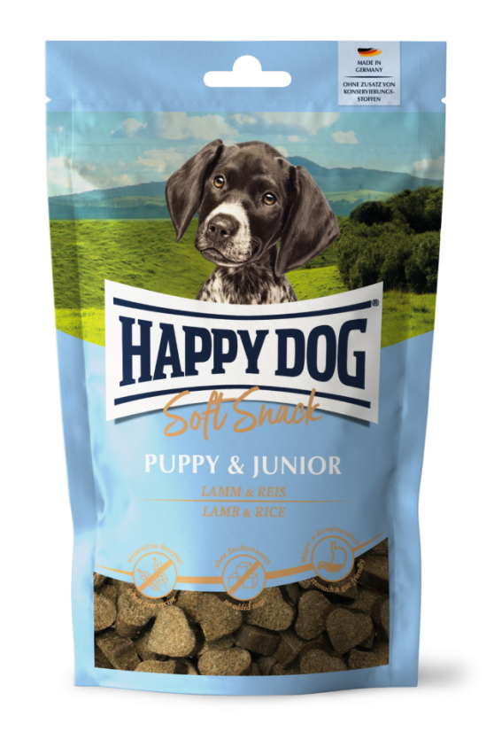 Makupala Puppy & Junior lammas riisi 100g Happy Dog - Koiran herkut ja makupalat - 037394 - 1