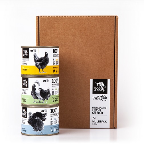 Multipack Adult 72B 6x180g 3coty - Aikuisten kissojen säilykkeet - 039434 - 1