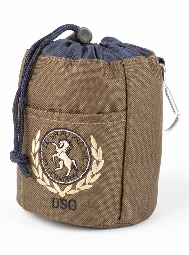 Namitasku 12x10cm ruskea-navy USG - Ratsastajan asusteet - 034504 - 1