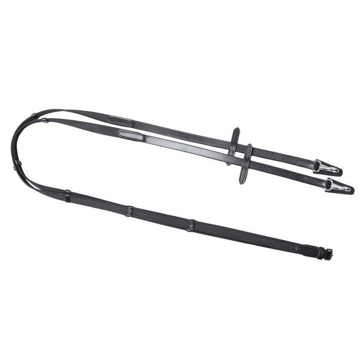 Ohjat Supergrip pikalukoilla musta SD - Ratsuhevosen ohjat ja apuohjat - 034684 - 1