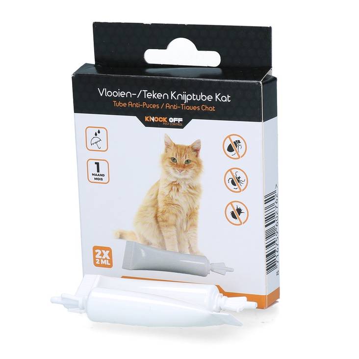 Punkkisuoja pipetti 2kpl kissa Knock Off - Kissan suojaus hyönteisiltä ja loisilta - 028994 - 1