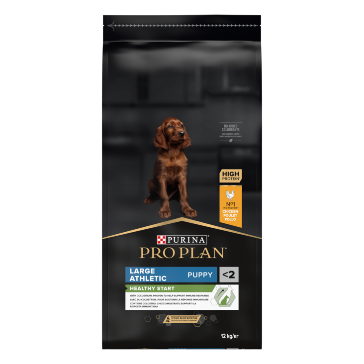Puppy Healthy Start Large Athletic 12kg Pro Plan - Kuivaruoat pennuille ja kasvatukseen - 001464 - 2