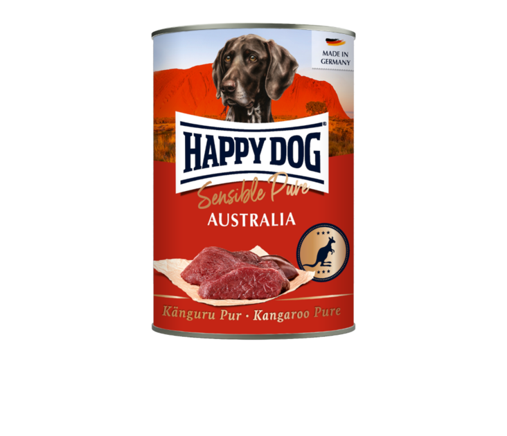 Australia Kenguru Sensible Pur Happy Dog - Koiran säilykkeet aikuisille koirille - 017804 - 2