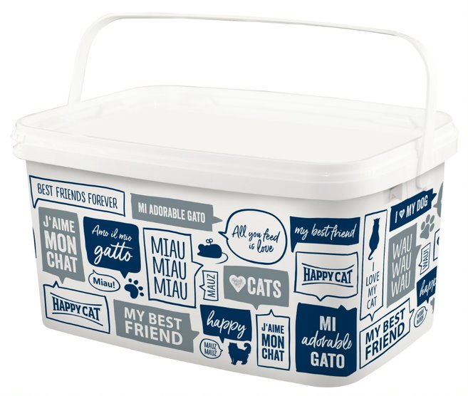 Säilytysastia 6,2L Happy Dog / Cat - Koiranruoan säilytys ja annostelu - 017874 - 1