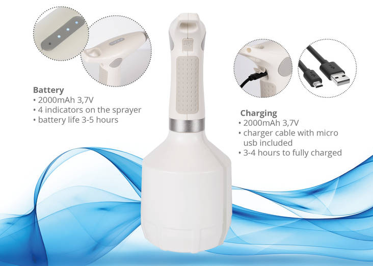 Suihkepullo elektroninen 1L Show Tech - Laimennus-, suihkepullot, annostelijat - 024084 - 1