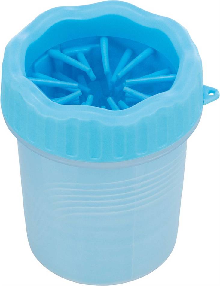 Tassupesuri silikoniharjaksilla S-M sininen Trixie - Koiran puhdistusliinat ja kuivapesu - 035894 - 1