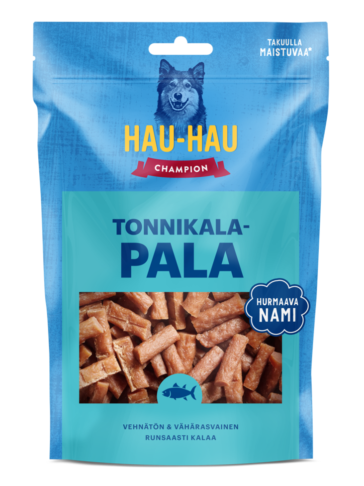 Tonnikalapala vehnätön 100g Hau Hau Champion - Koiran herkut ja makupalat - 036754 - 1