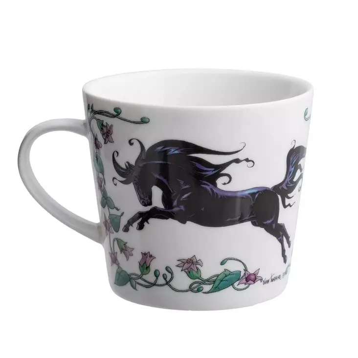 Muki Musta hevonen ja köynnös 3,5dl Lena Furberg - Koti ja sisustus - 048404 - 1