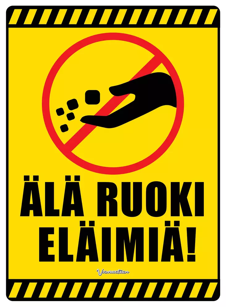 Kyltti Älä ruoki eläimiä! - Varoitus- ja huomiokyltit - 053454 - 1