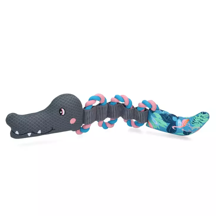 Kelluva vetolelu Pull Me! Crocky Rope Flamingo 47cm CoolPets - Koiran kelluvat lelut - 057354 - 1