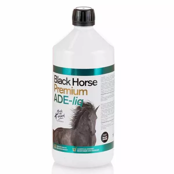 ADE liq 1L Premium Black Horse - Hevosen kivennäiset ja vitamiinit - 013504 - 2