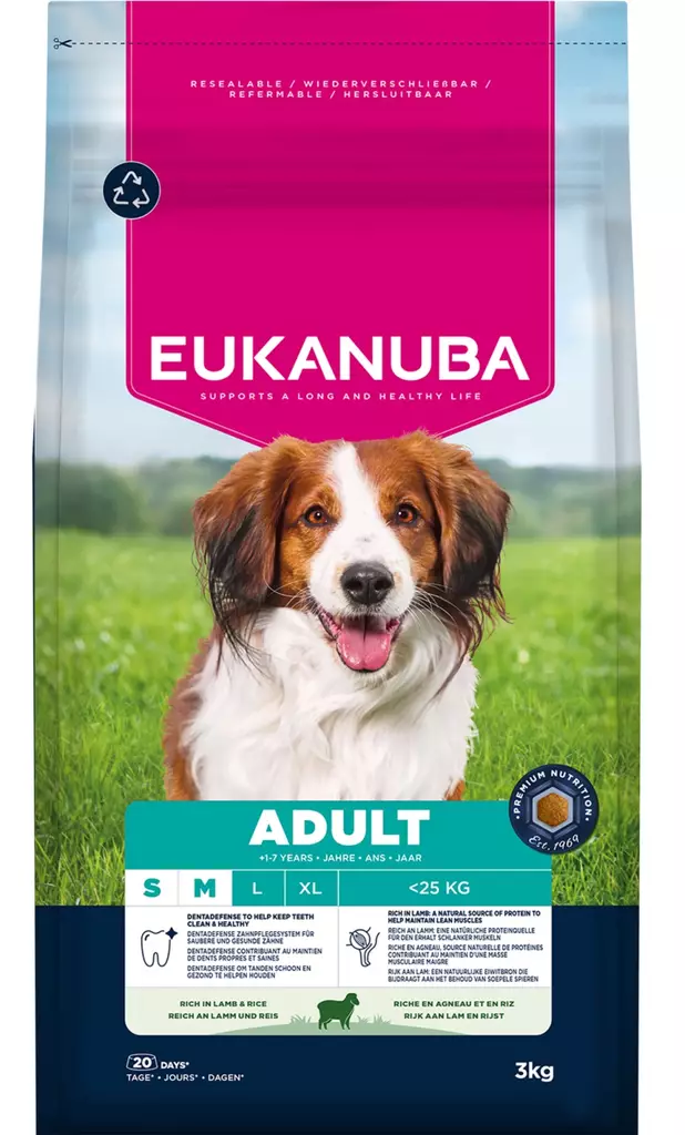 Adult Lamb S/M Eukanuba - Koiran kuivaruoat aikuisille koirille - 053894 - 1