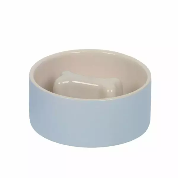 Ahmimisenestokuppi Bone harmaa-beige Nobby - Aktivoivat ja ahmimisenesto ruokakupit - 045094 - 1