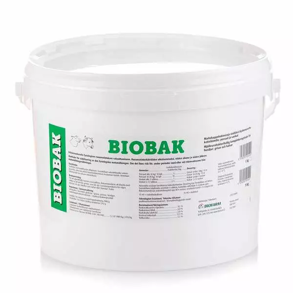 Biobak jauhe 5kg Biofarm - Kotieläinten lisäravinteet - 001034 - 2
