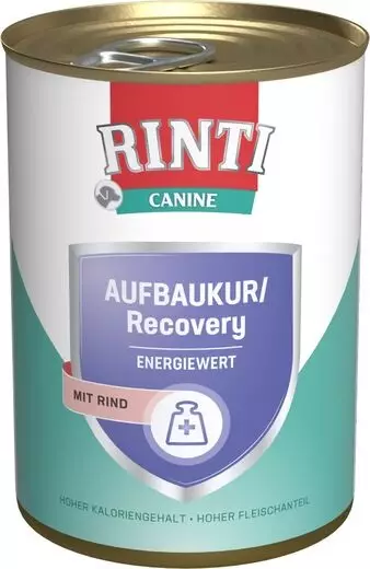 Recovery Energy+ nauta 400g Rinti canine - Koiran säilykkeet erityisruokavaliot - 003834 - 2