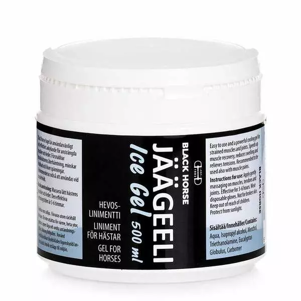 Jäägeeli Black Horse - Terapia ja kylmäys tarvikkeet hevoselle - 001004 - 2