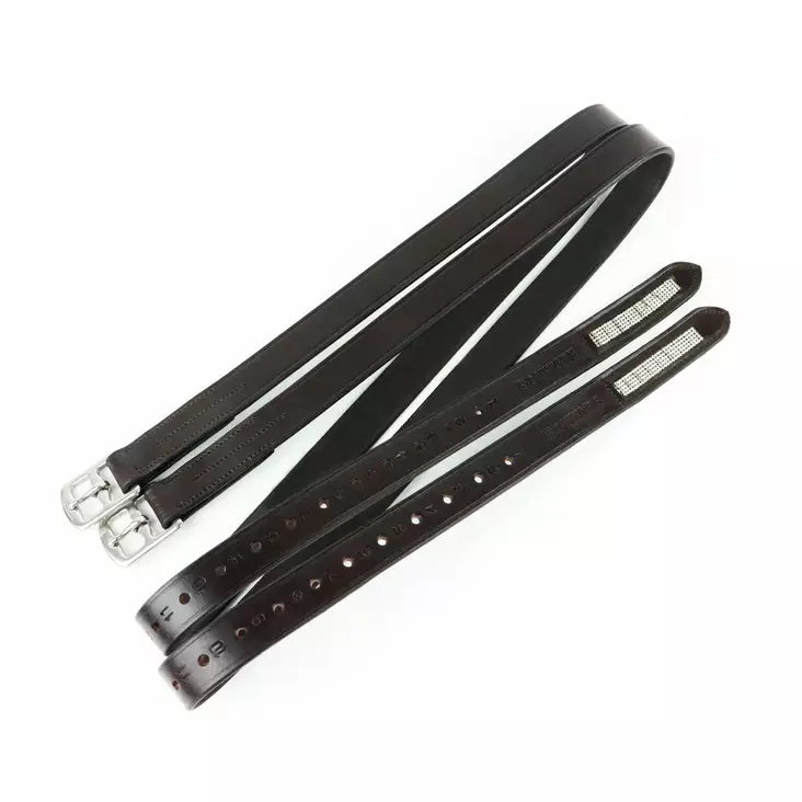 Jalustinhihnat Crystal 145cm ruskea-kirkas Equitare - Jalustimet ja -jalustinhihnat  - 048214 - 1