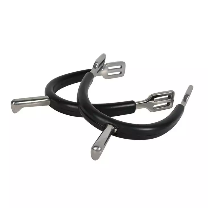 Kannukset 30mm kumipäällyste musta Hansbo Sport - Ratsastajan kannukset ja tarvikkeet - 036004 - 1