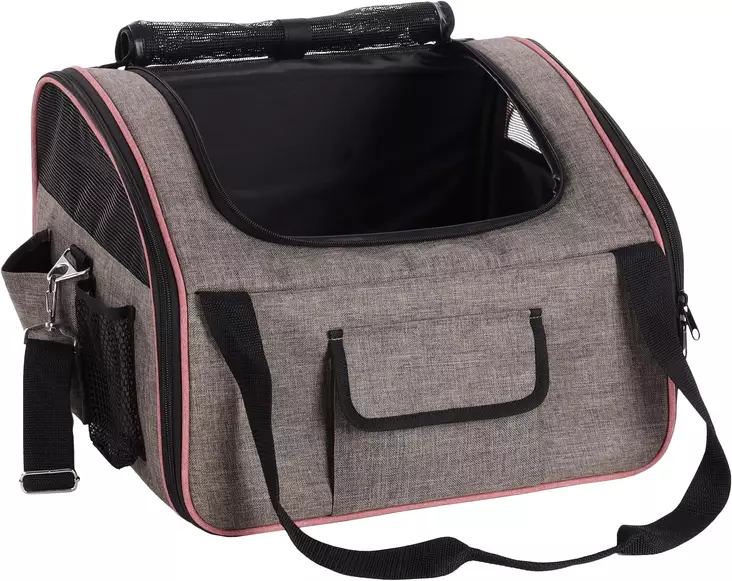 Kantokassi ja autoistuin 2in1 harmaa Flamingo - Kissan kantokassit - 048744 - 1