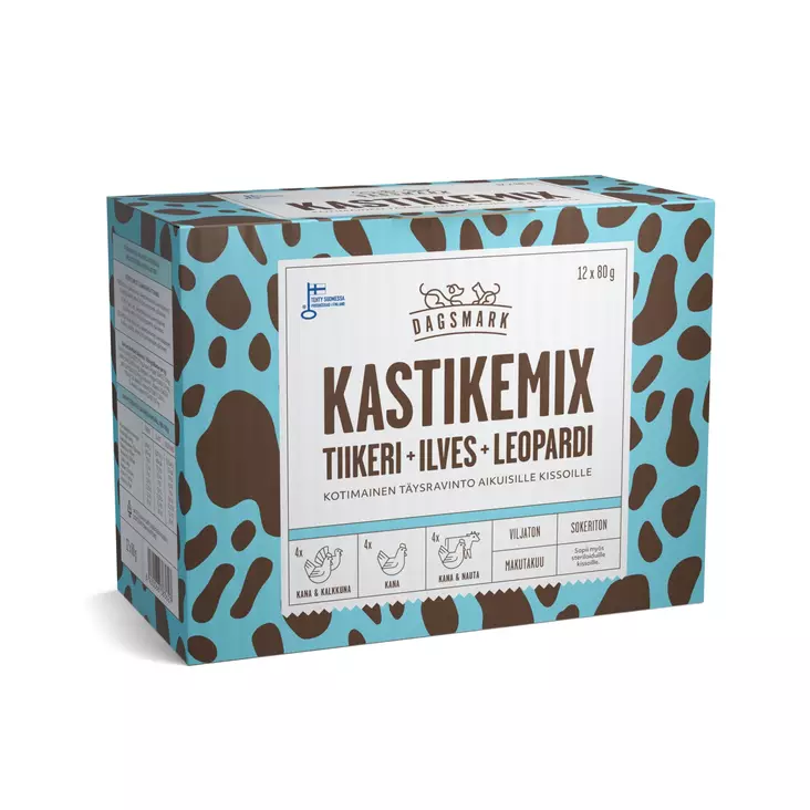 Kastikemix 12x80g Dagsmark - Aikuisten kissojen säilykkeet - 036254 - 2