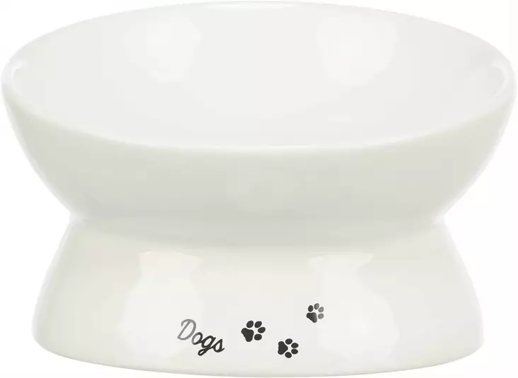 Keramiikkakuppi korotettu ø 17cm/3,5dl valkoinen Trixie - Koiran keramiikkakupit - 058004 - 1